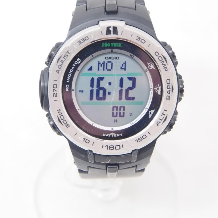 CASIO/プロトレック 電波ソーラー キズ有/PRW-3100//560ALH/BCランク/78