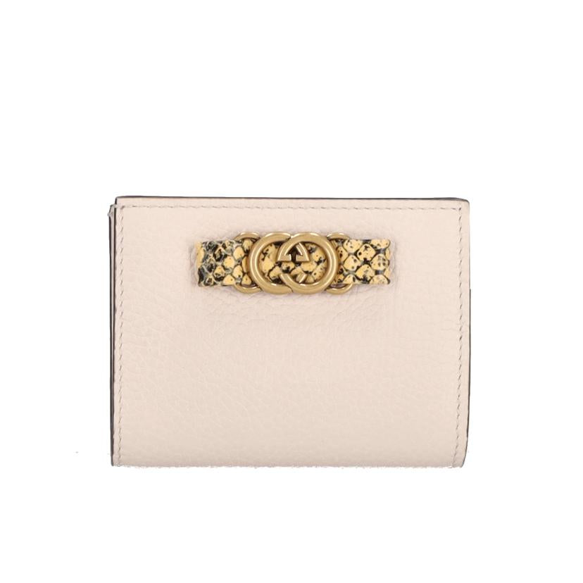 GUCCI グッチ/インターロッキングGパイソンボウコンパクトウォレット/746059//214*/SAランク/75