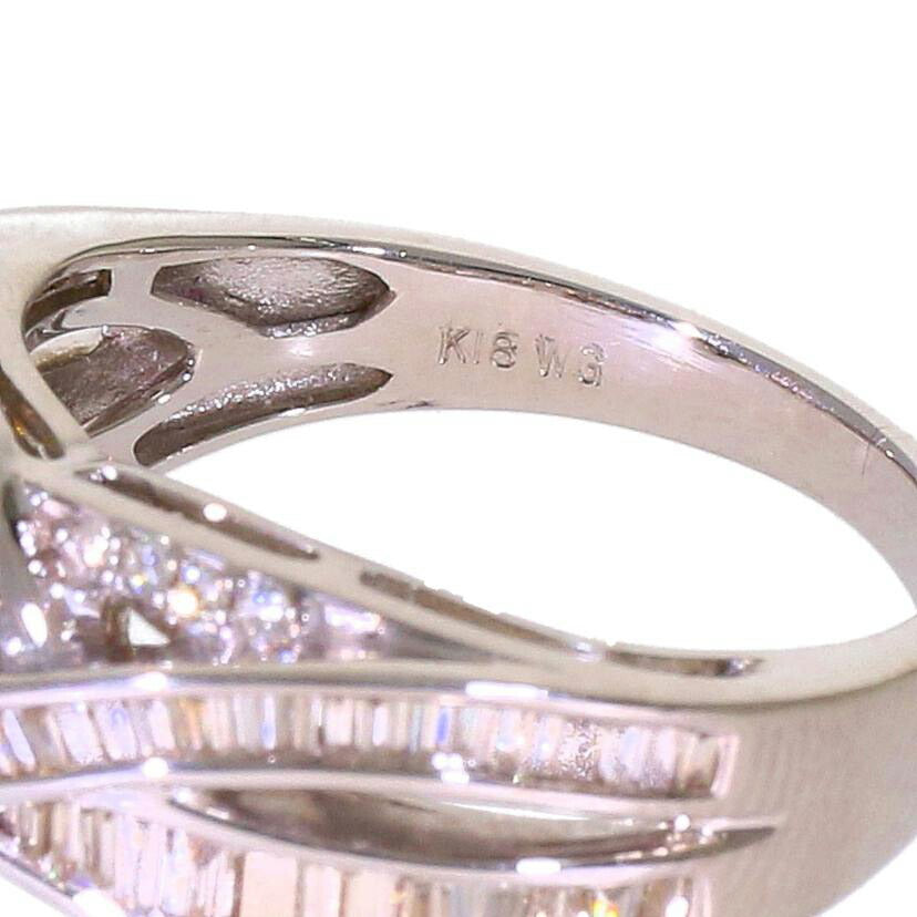 / K18WGダイヤリング0.70ct//Aランク/75