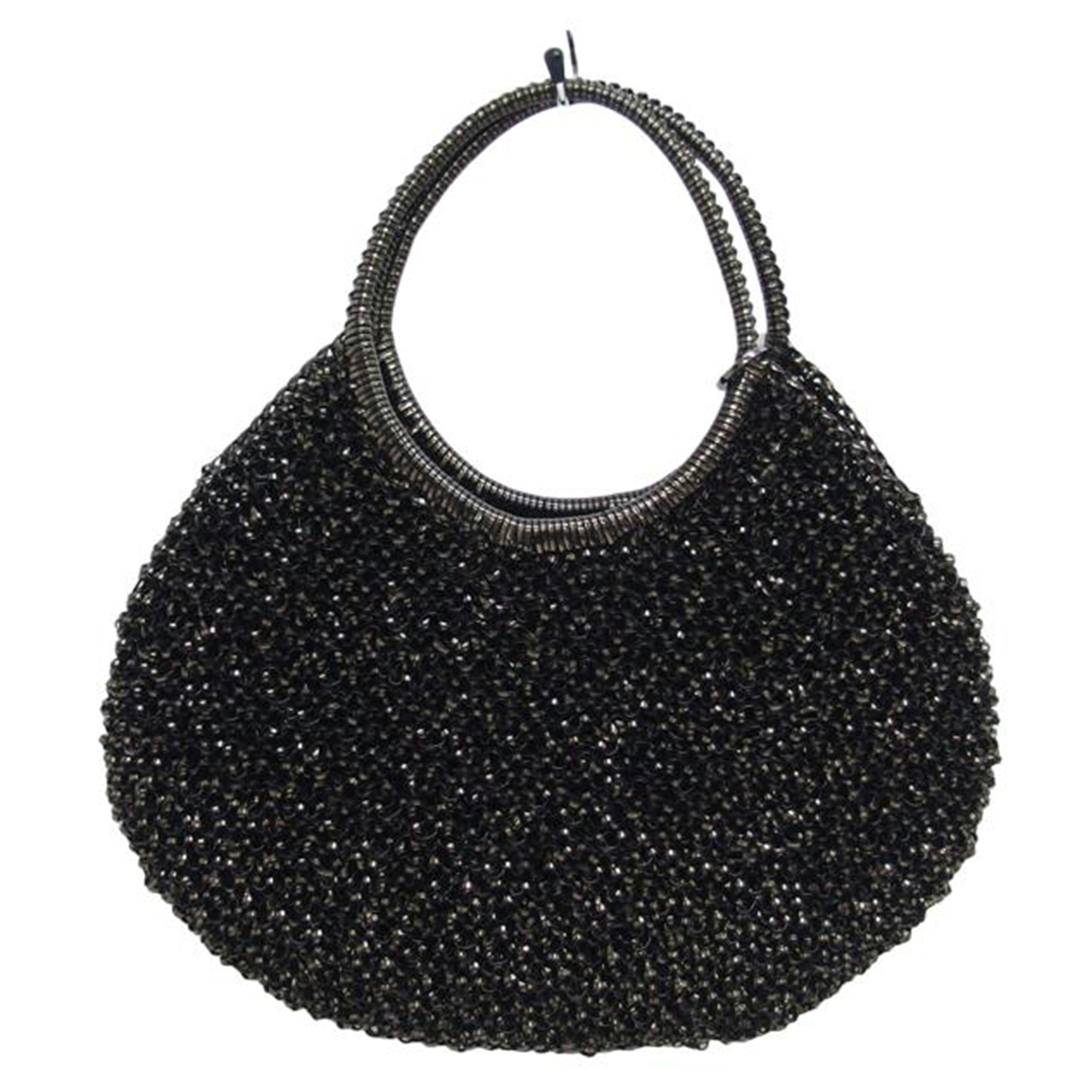 ANTEPRIMA アンテプリマ/ワイヤーラウンド/ハンドバッグ/メタリックブラック//ABランク/04