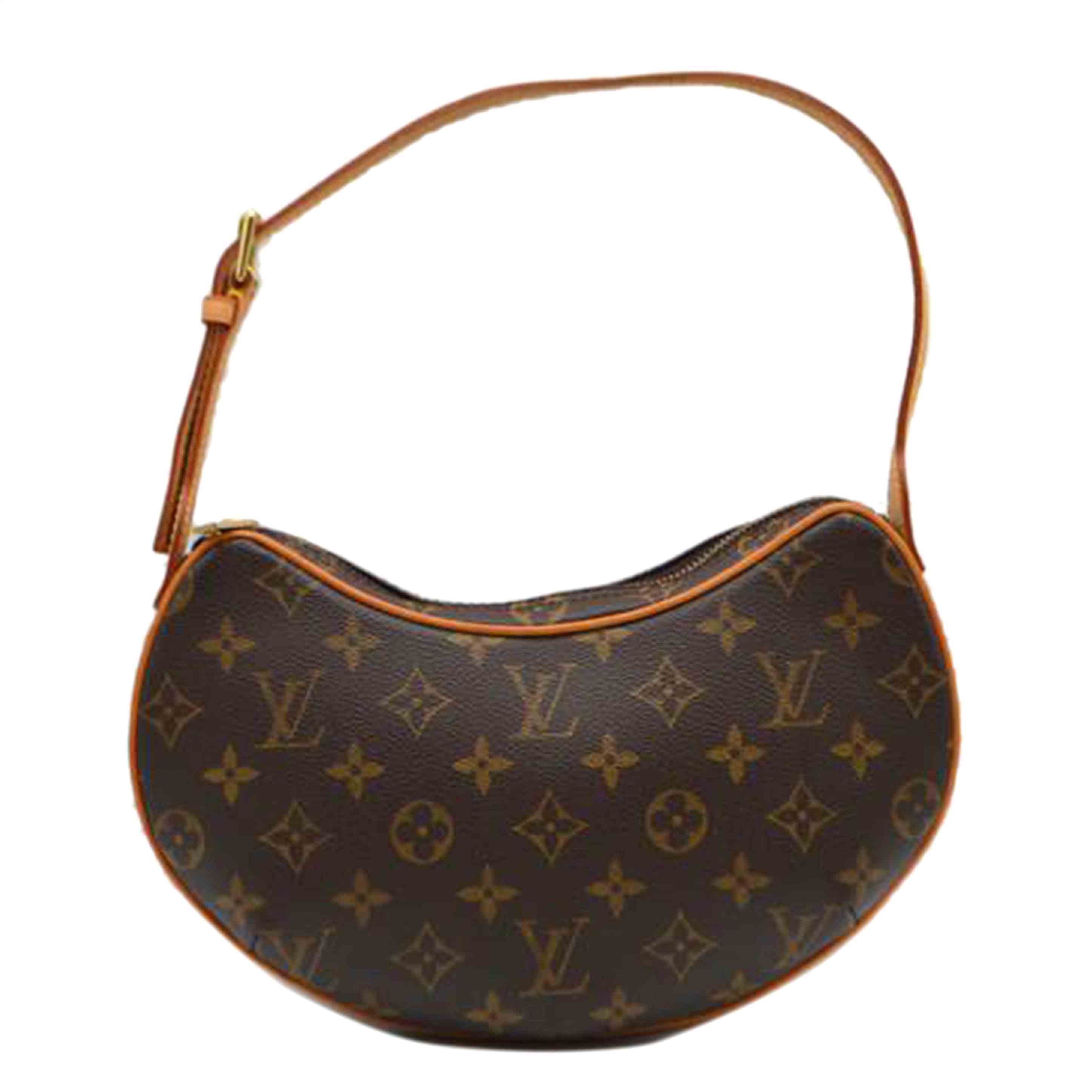 LV ルイヴィトン ルイ・ヴィトン ビトン ショルダーバッグ ハンドバッグ トートバッグ ブラウン メンズ レディース 定番 人気 LV 斜め掛け 肩がけ/ポシェット・クロワッサンPM/モノグラム/M51510//MI0***/Aランク/89