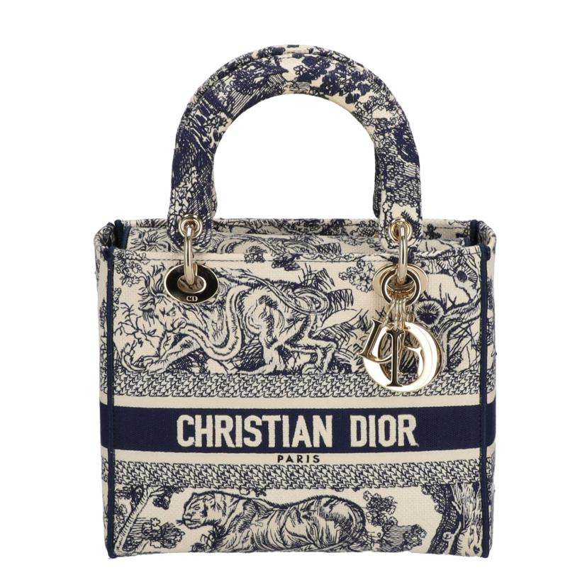 Dior ディオール/D-LITE/トワルドゥジェイエンブロイダリー/ミディアムトート/M0565OTDT//Bランク/78
