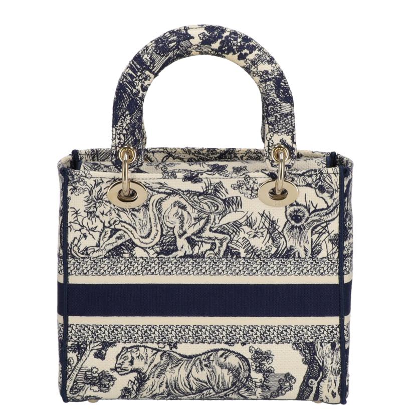 Dior ディオール/D-LITE/トワルドゥジェイエンブロイダリー/ミディアムトート/M0565OTDT//Bランク/78