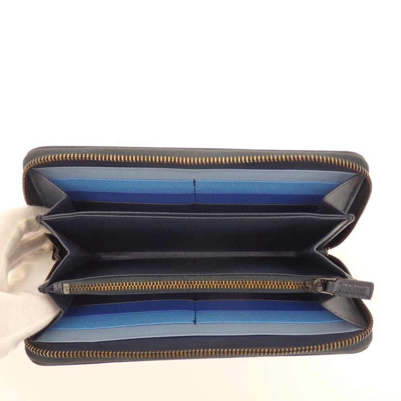 PRADA プラダ/サフィアーノラウンドファスナーロングウォレット/1M0506//230-A/ABランク/75
