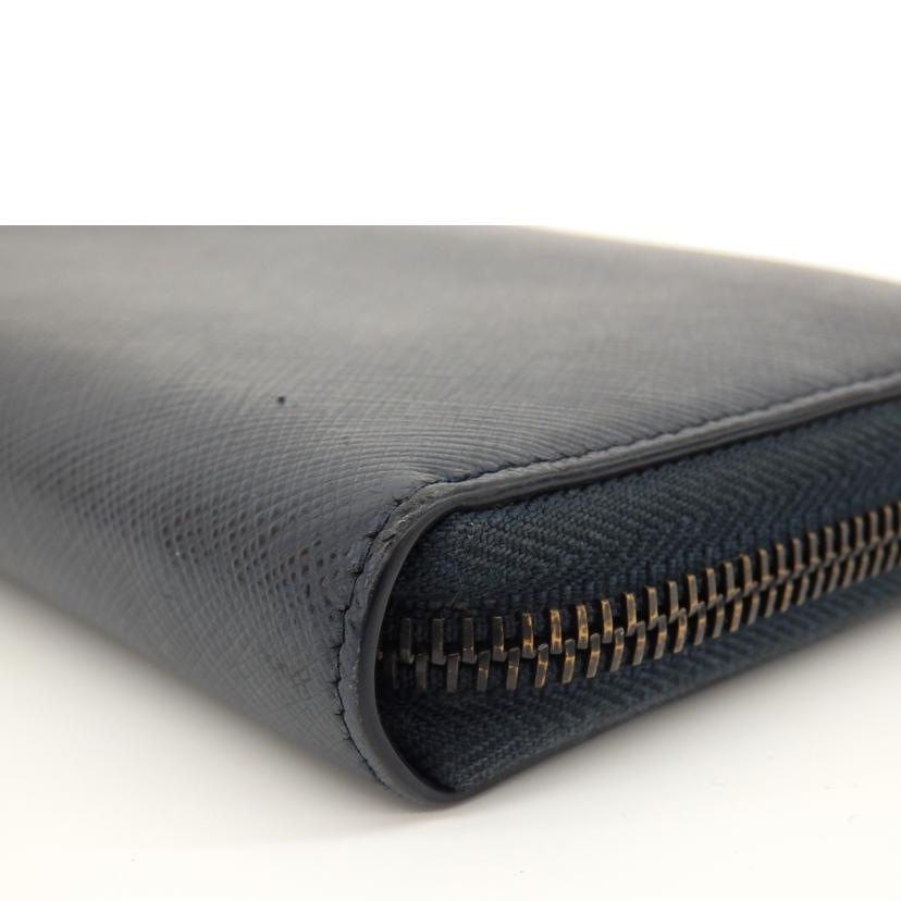 PRADA プラダ/サフィアーノラウンドファスナーロングウォレット/1M0506//230-A/ABランク/75