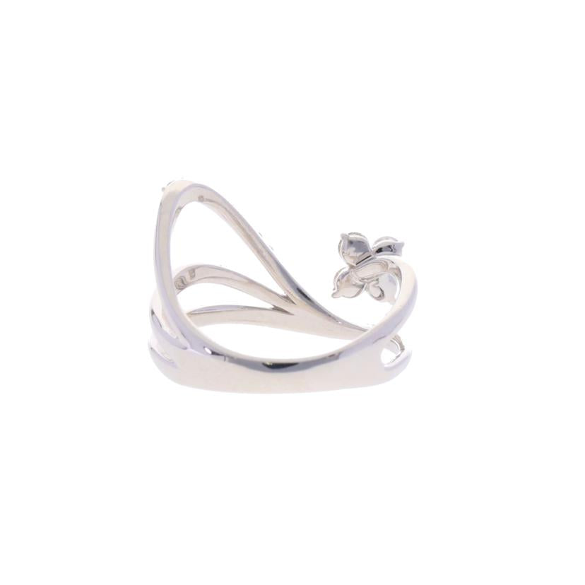 /K18WGダイヤリング0.41/#12//Aランク/75