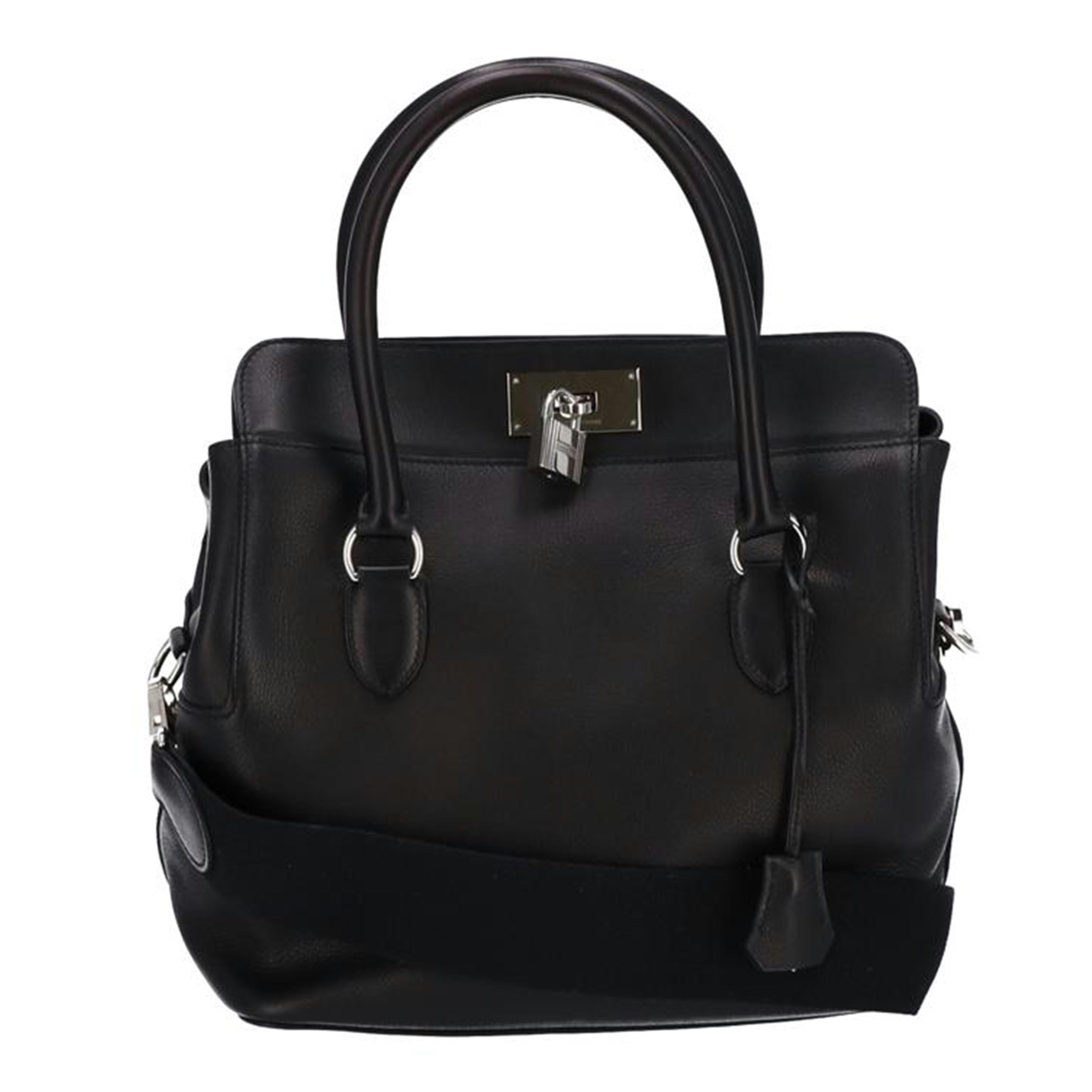 HERMES エルメス/ツールボックス26/エバーカラー/ノワール/SV金具//E □O刻印/Aランク/75