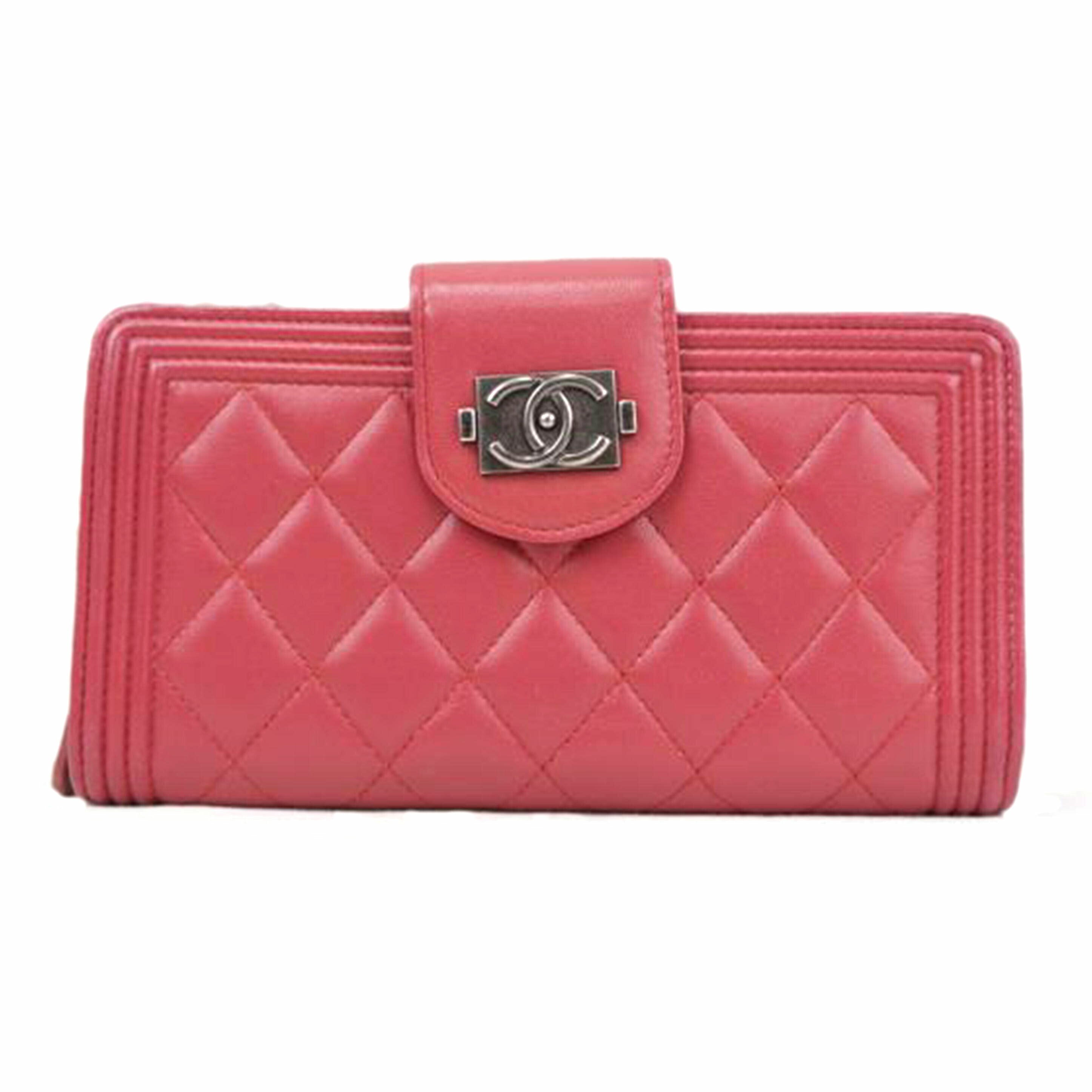 CHANEL シャネル/ボーイシャネル/ラムスキン/マトラッセ//1664308/ABランク/67