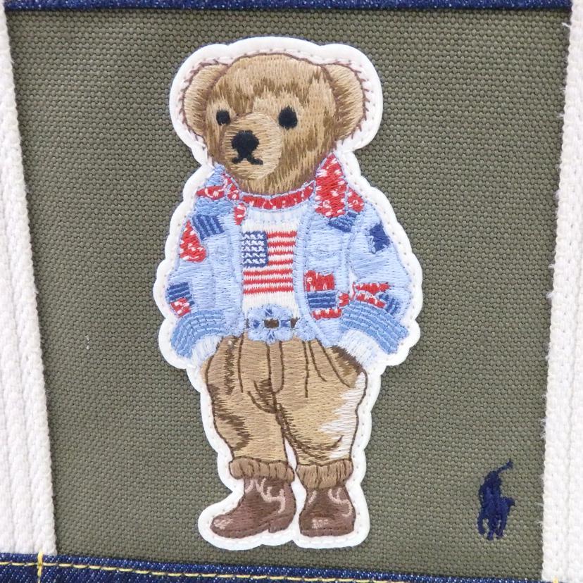 RALPH LAUREN ラルフローレン/ベアーパッチワークトートバッグ//SAランク/77