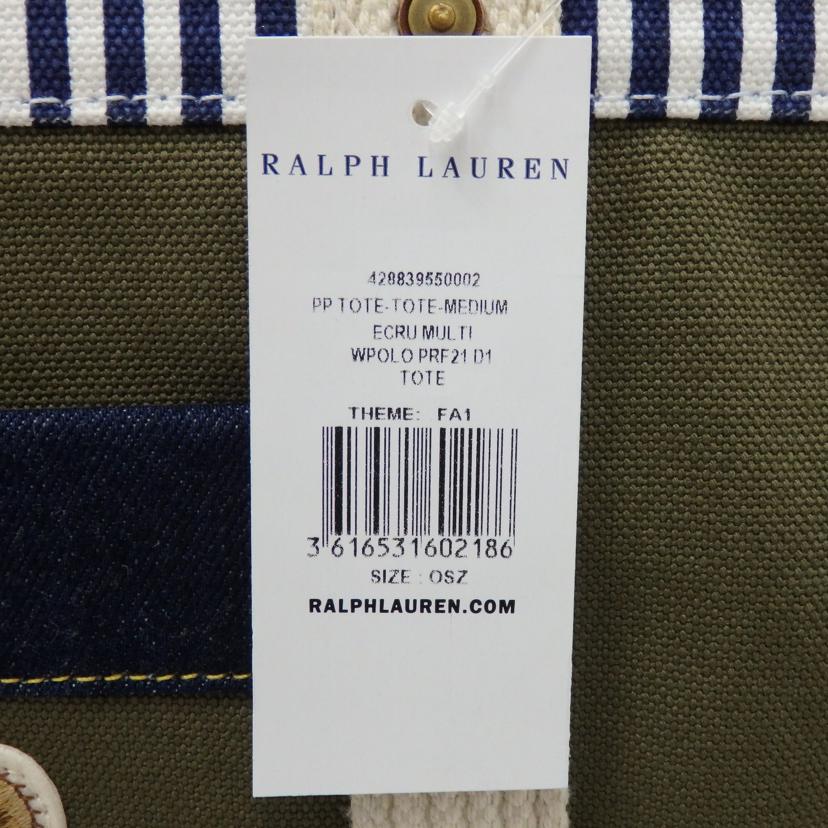 RALPH LAUREN ラルフローレン/ベアーパッチワークトートバッグ//SAランク/77