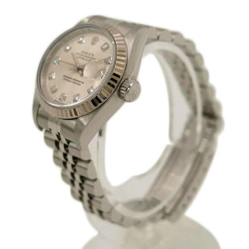 ROLEX ロレックス 腕時計 1996年頃製造 シルバー文字盤 レディース ほぼ新品/デイトジャスト/新10Pダイヤ/T番/自動巻き/69174G//T29****/SAランク/69