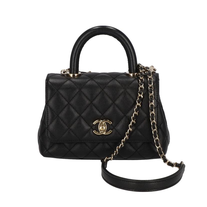 CHANEL シャネル/キャビアスキン/ココハンドル2WAYバッグ//X414262E/Aランク/75