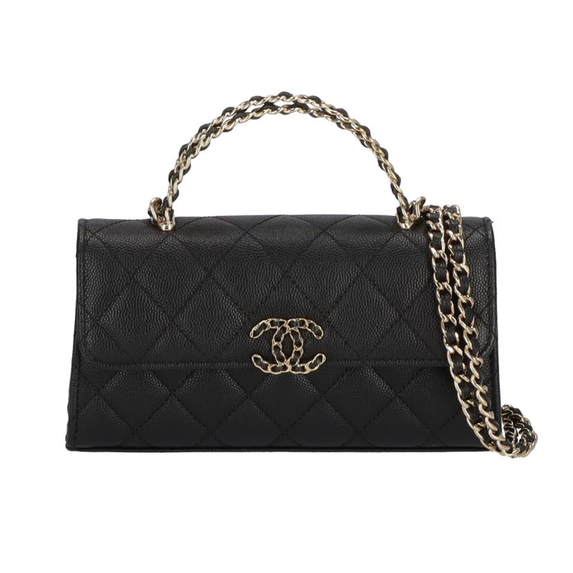 CHANEL シャネル/キャビアスキン/2WAYミニショルダー/Phone ケース//P2H3P4HK/Aランク/75