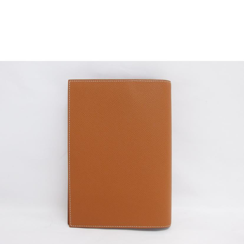 HERMES エルメス 手帳カバー B刻印2023年製/アジェンダ/グローブトロッター/ゴールド キャメル系//B T*******/Aランク/04