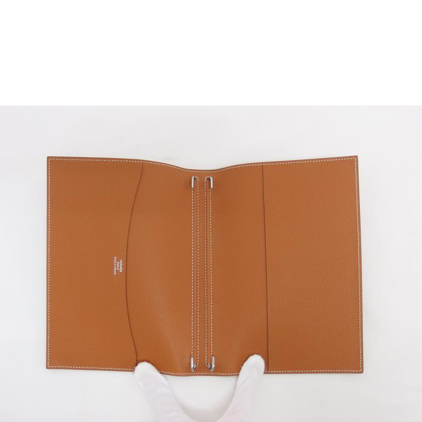 HERMES エルメス 手帳カバー B刻印2023年製/アジェンダ/グローブトロッター/ゴールド キャメル系//B T*******/Aランク/04