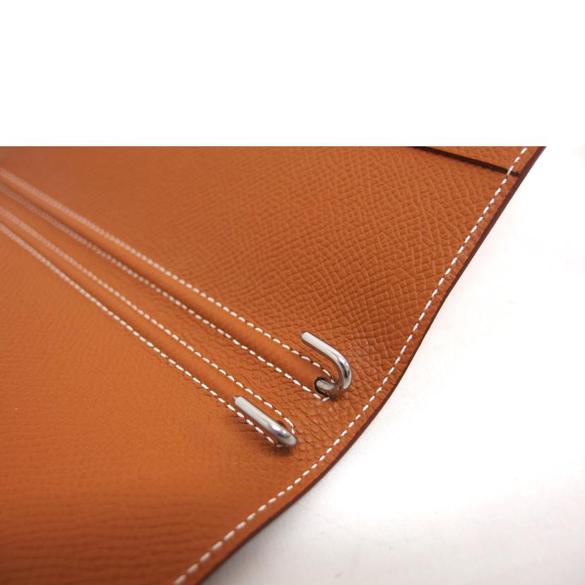 HERMES エルメス 手帳カバー B刻印2023年製/アジェンダ/グローブトロッター/ゴールド キャメル系//B T*******/Aランク/04