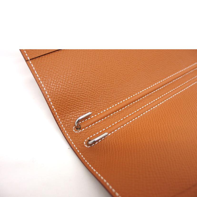 HERMES エルメス 手帳カバー B刻印2023年製/アジェンダ/グローブトロッター/ゴールド キャメル系//B T*******/Aランク/04