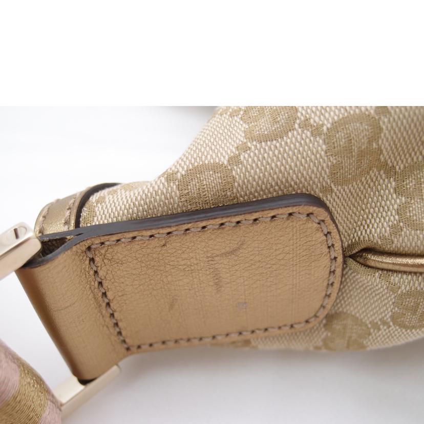 GUCCI グッチ ショルダーバッグ ゴールド 肩掛け 斜め掛け レディース/GGキャンバスシェリーショルダー/ピンク/181092//002***/Aランク/69