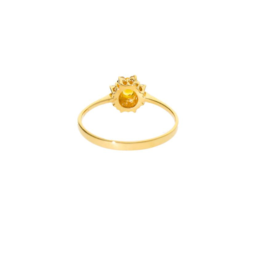 K18/K18シトリンダイヤリング0.06/#11/1.3//0.06/Aランク/75