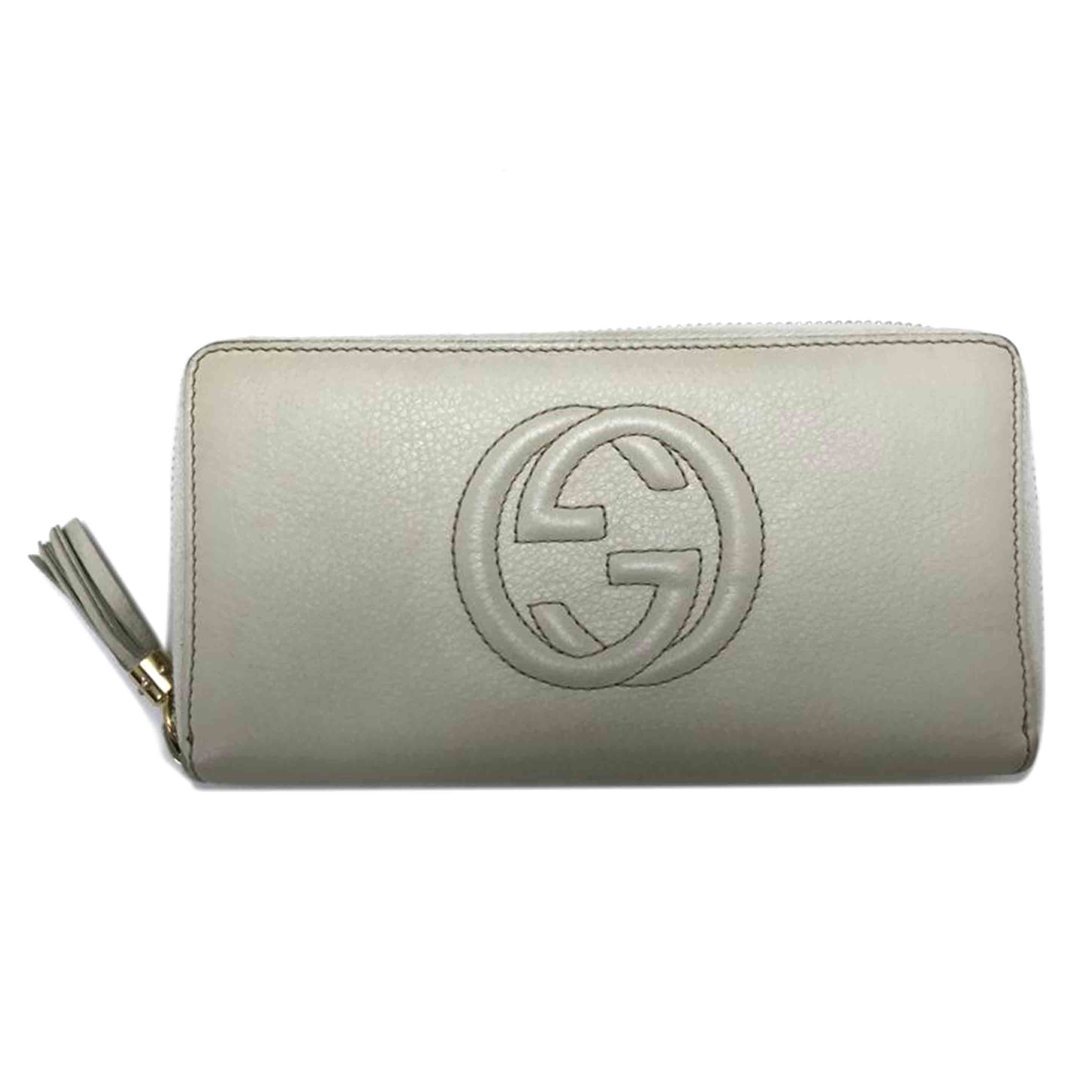 GUCCI グッチ/ソーホーインターロッキングGフリンジタッセルラウンドファスナー/308004//114*/Bランク/51