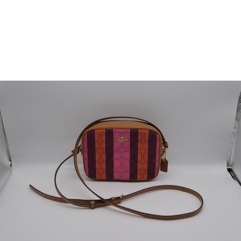 COACH コーチ/シグネチャージャガードスムースレザーショルダー/C4222//C21**/Aランク/89