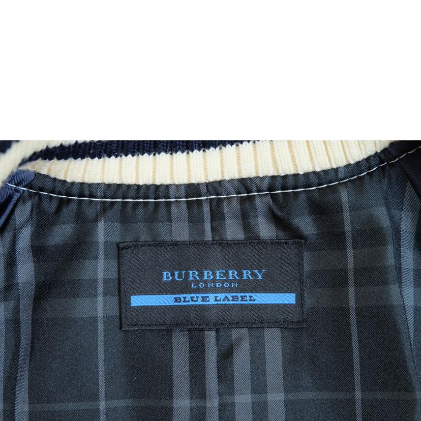 BURBERRY BLUE LABEL バーバリーブルーレーベル/レザー切り替えスタジャン/FCK48-520-02//Bランク/71