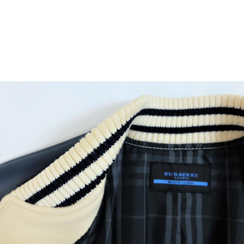 BURBERRY BLUE LABEL バーバリーブルーレーベル/レザー切り替えスタジャン/FCK48-520-02//Bランク/71