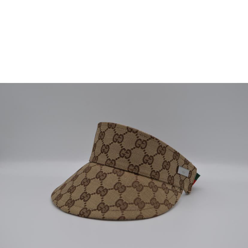 GUCCI グッチ/GGキャンバスシェリーラインバイザー/Sサイズ//Aランク/89