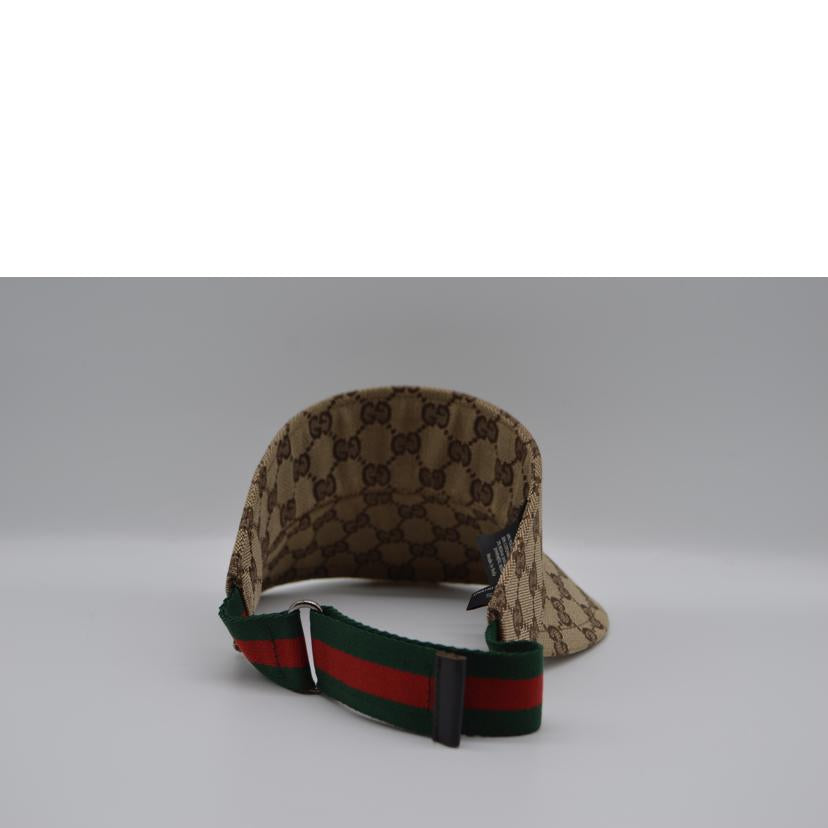GUCCI グッチ/GGキャンバスシェリーラインバイザー/Sサイズ//Aランク/89