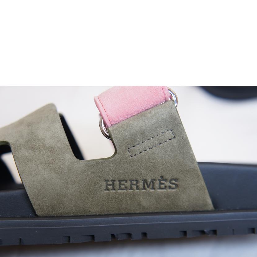 HERMES エルメス/シプレHサンダル/カーキピンク//SAランク/92