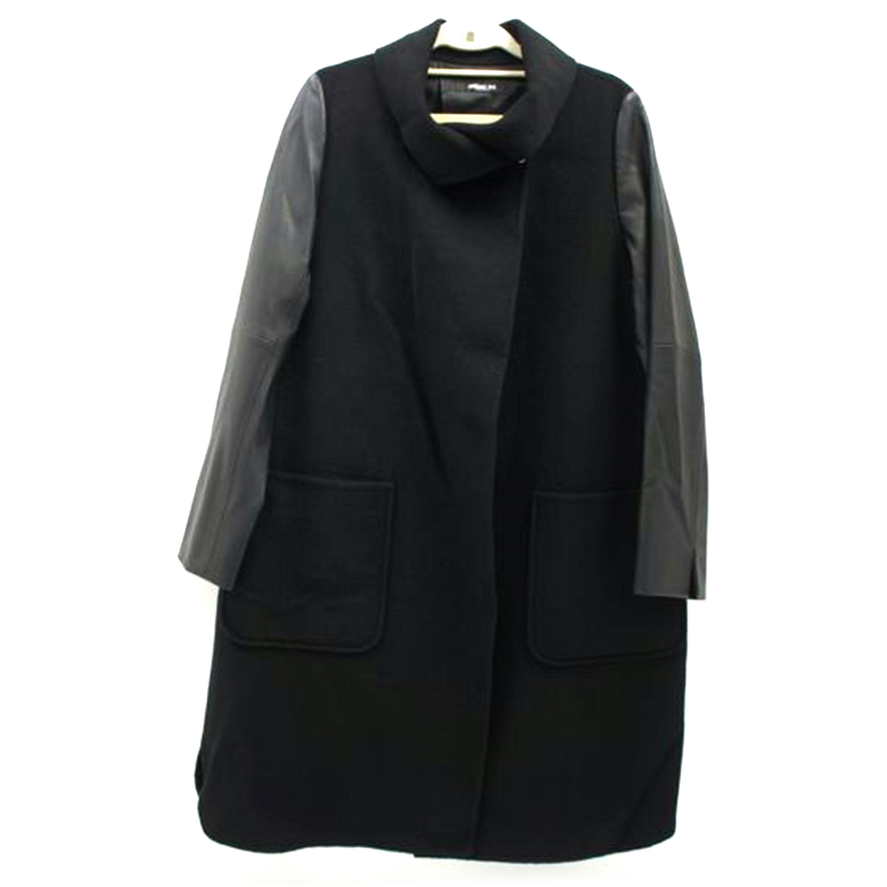 HIROKO BIS ヒロコビス/ウール×エコレザーコート/RBUAP-05490//Aランク/75