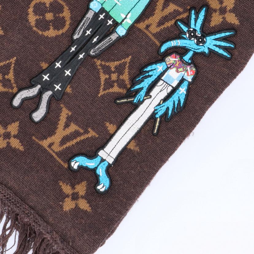 LOUIS VUITTON ルイヴィトン/LV ワッペンマフラー//Aランク/75