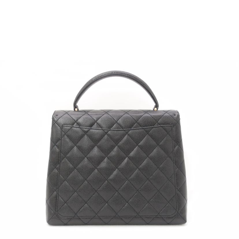 CHANEL シャネル 台形 ハンドバック 黒 ヴィンテージ ゴールド金具 レディース /マトラッセハンド/キャビアスキン/ブラック/A12397//756****/Aランク/69