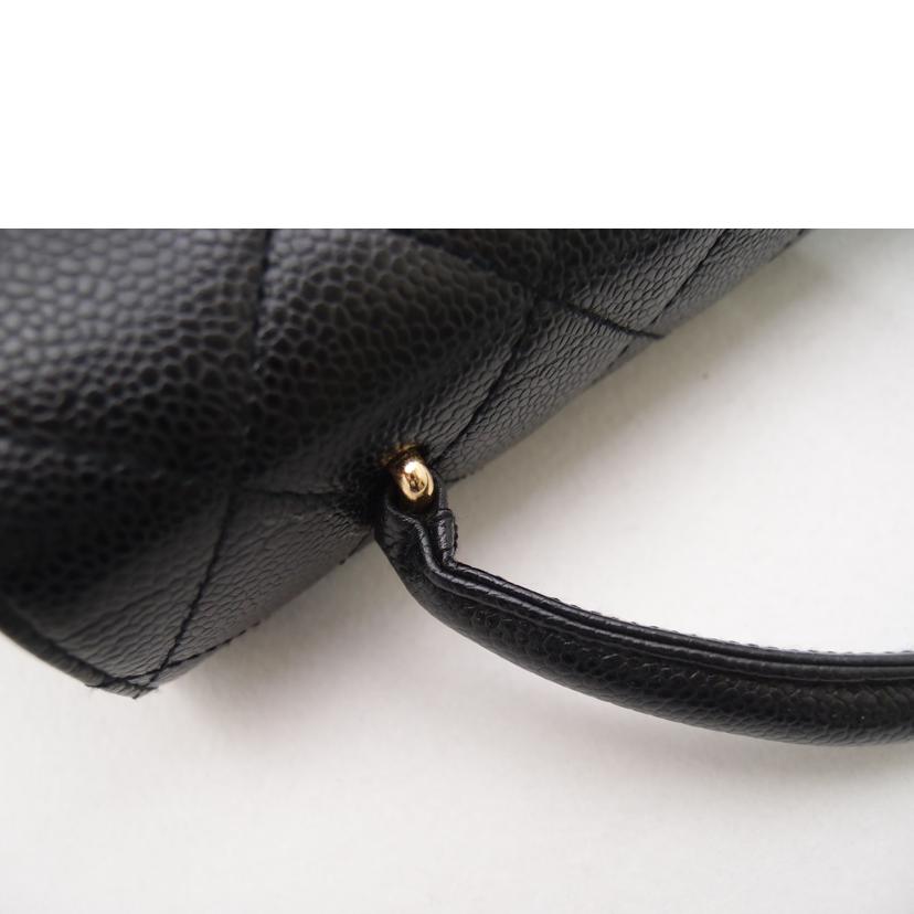 CHANEL シャネル 台形 ハンドバック 黒 ヴィンテージ ゴールド金具 レディース /マトラッセハンド/キャビアスキン/ブラック/A12397//756****/Aランク/69