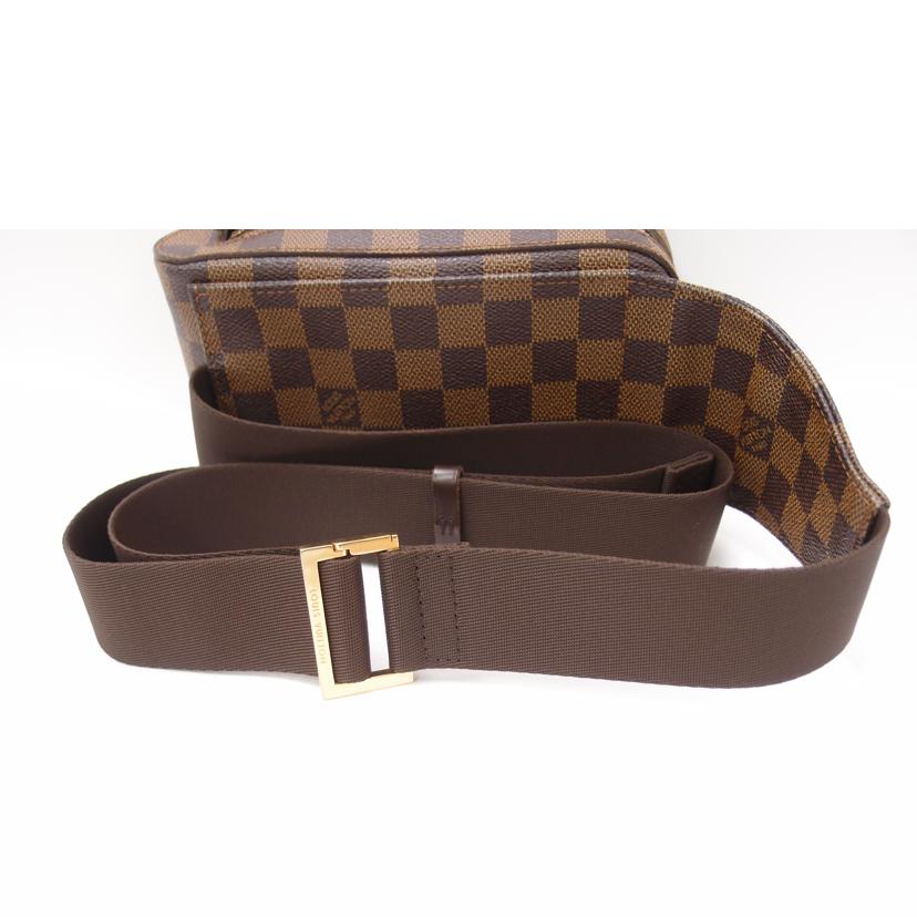 LOUIS VUITTON ルイ・ヴィトン ボディバッグ ウエストバッグ 市松模様 ブラウン メンズ/新型ジェロニモス/ダミエ・エベヌ/N51194//CA4089/ABランク/69