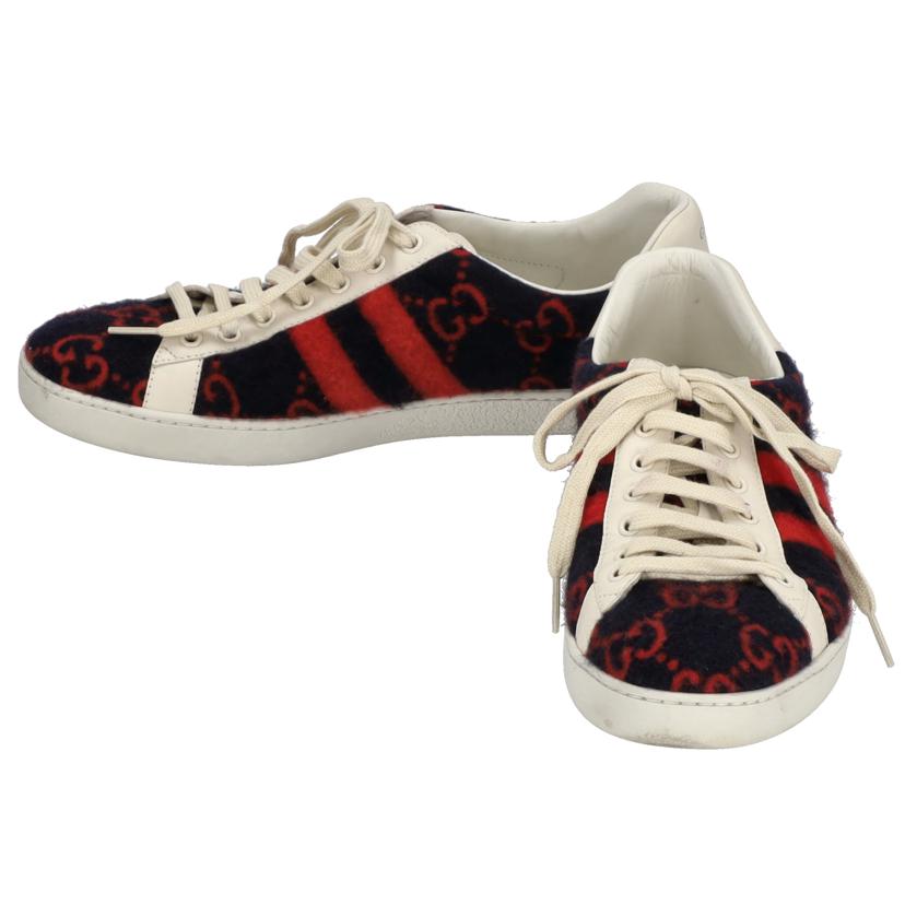 GUCCI グッチ/GGウ-ル/ロ-カットスニ-カ-/548695//Bランク/75