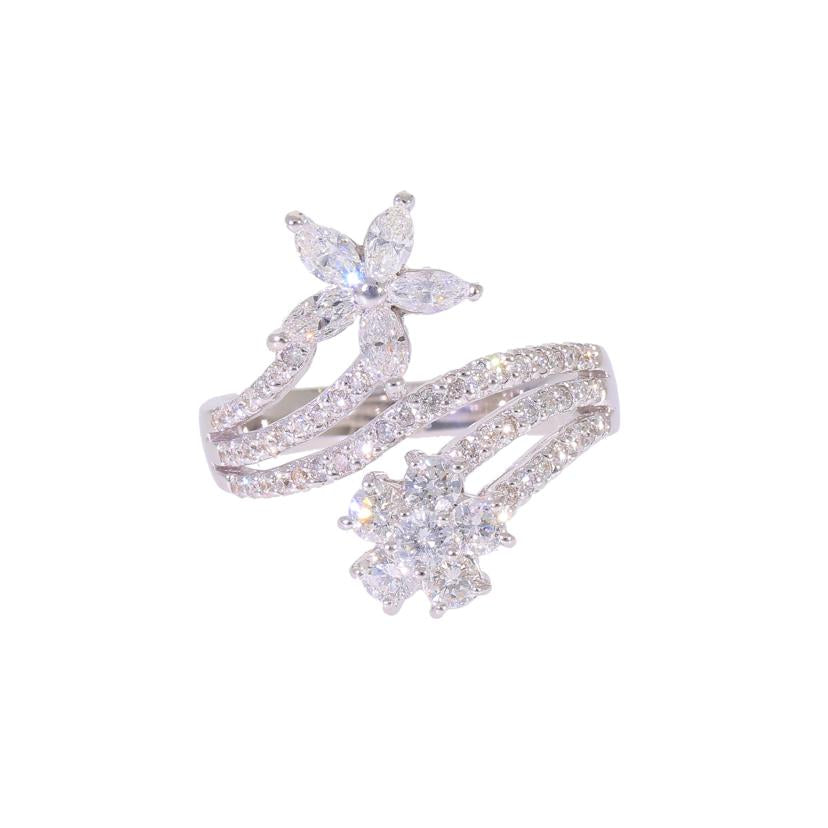 / ◎ K18WGダイヤリング1.35ct//Aランク/75