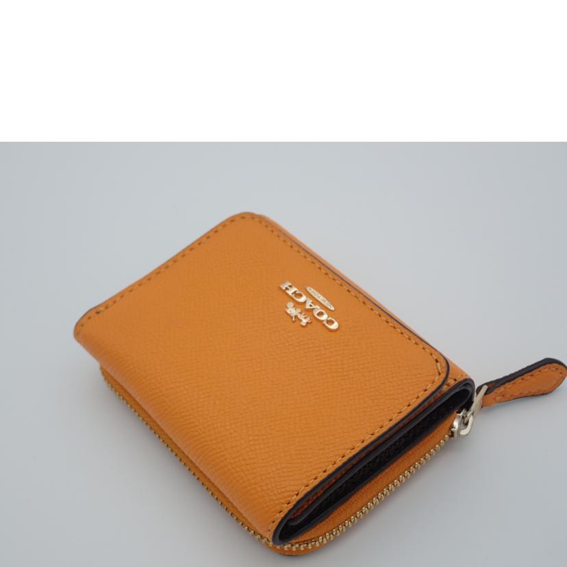 COACH COACH/クロスグレインレザースモールトライフォールウォレット/37968//Aランク/62