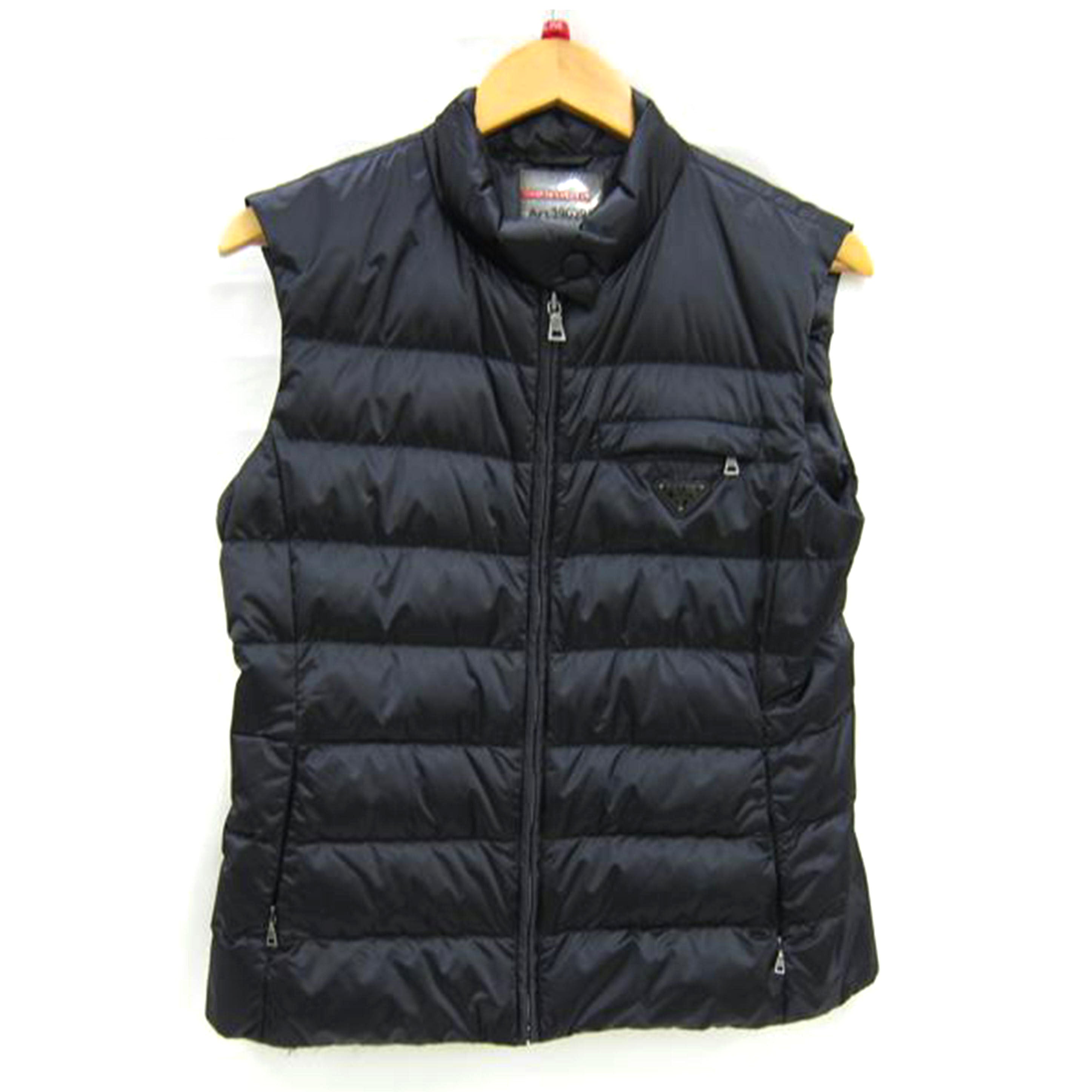 PRADA プラダ/PRADA プレート付きダウンベスト/290291 1DAB//ABランク/82