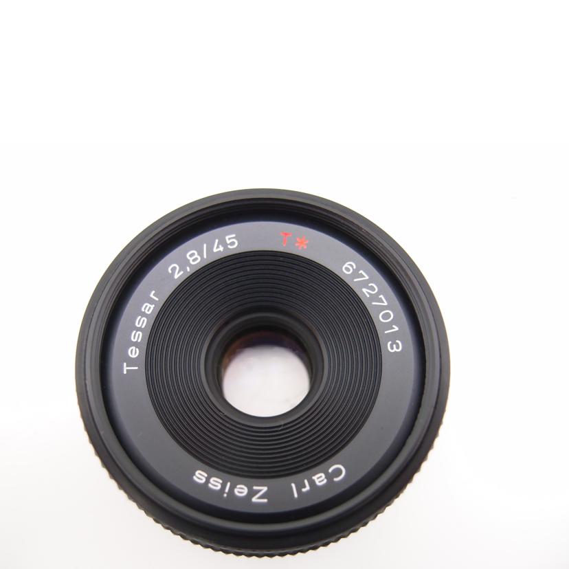 CONTAX コンタックス/単焦点レンズ/Carl Zeiss Tessar T* 45mm F2.8//6727013/ABランク/69