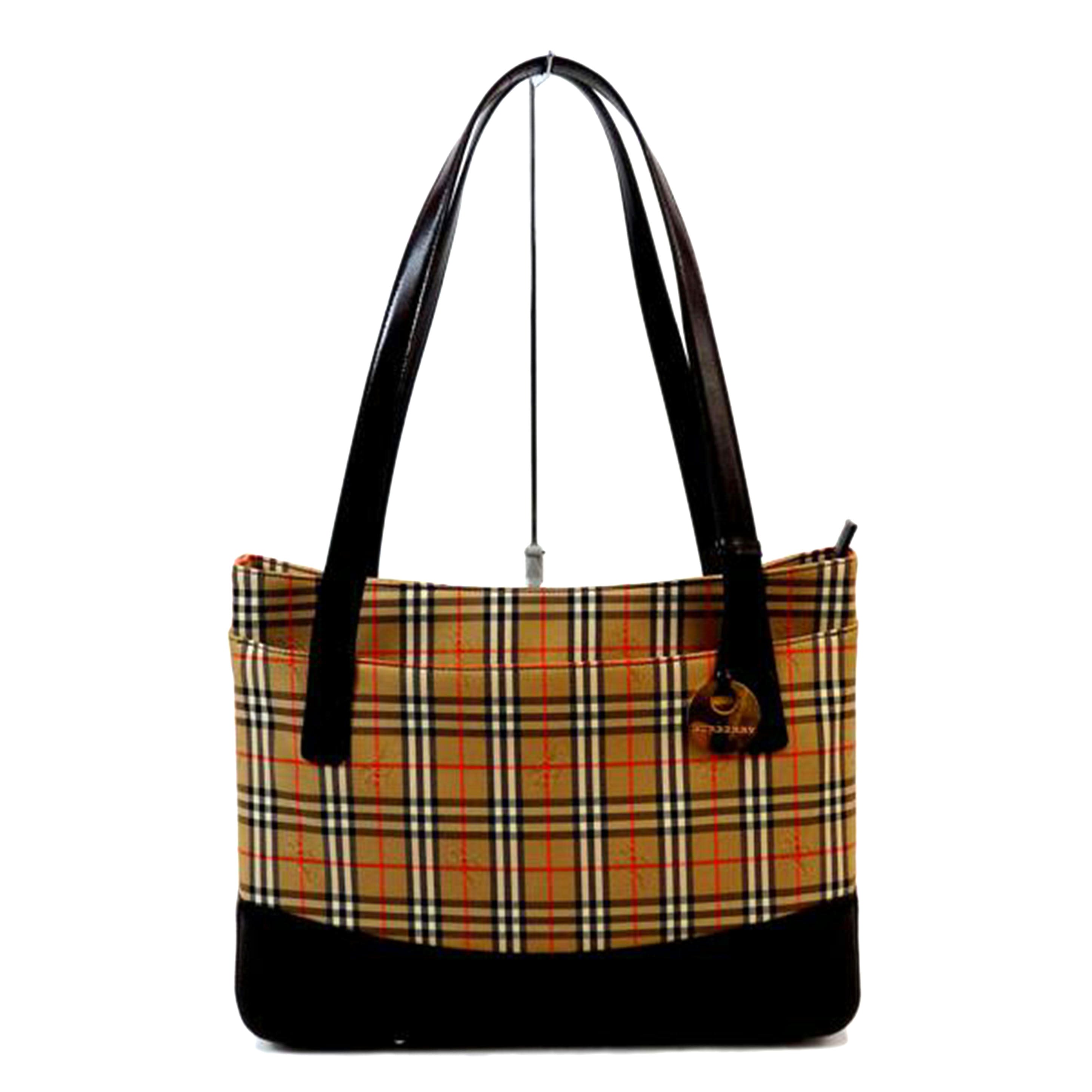 BURBERRY バーバリー/トートバック/ノバチェック/ブラウン×ベージュ//ABランク/72