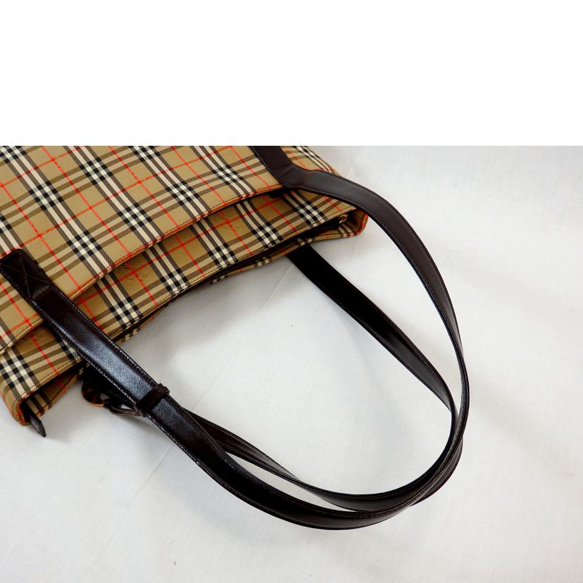 BURBERRY バーバリー/トートバック/ノバチェック/ブラウン×ベージュ//ABランク/72