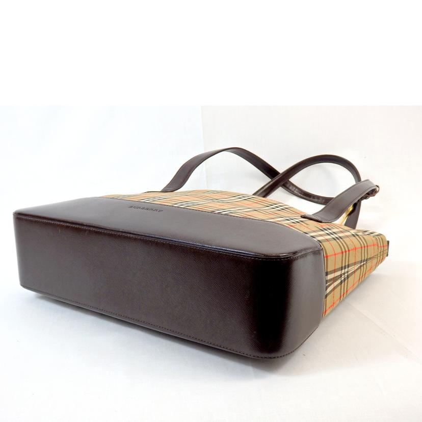 BURBERRY バーバリー/トートバック/ノバチェック/ブラウン×ベージュ//ABランク/72