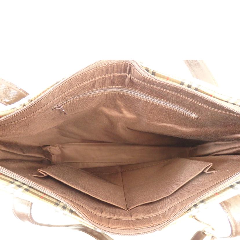 BURBERRY バーバリー/トートバック/ノバチェック/ブラウン×ベージュ//ABランク/72