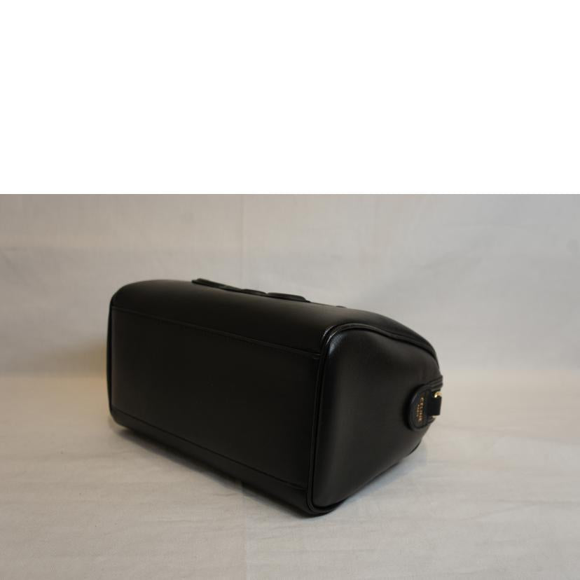 CELINE セリーヌ/キュイルトリオンフスモールボストンブラック//Aランク/92