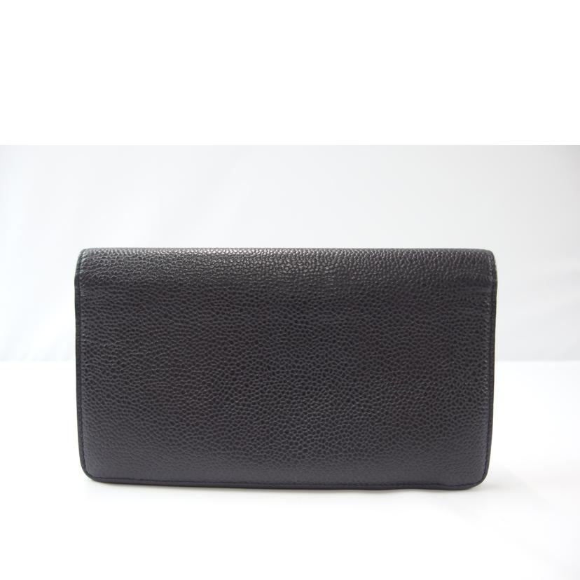 CHANEL/キャビアスキンココマーク2つ折長財布/A48651//17277110/BCランク/83