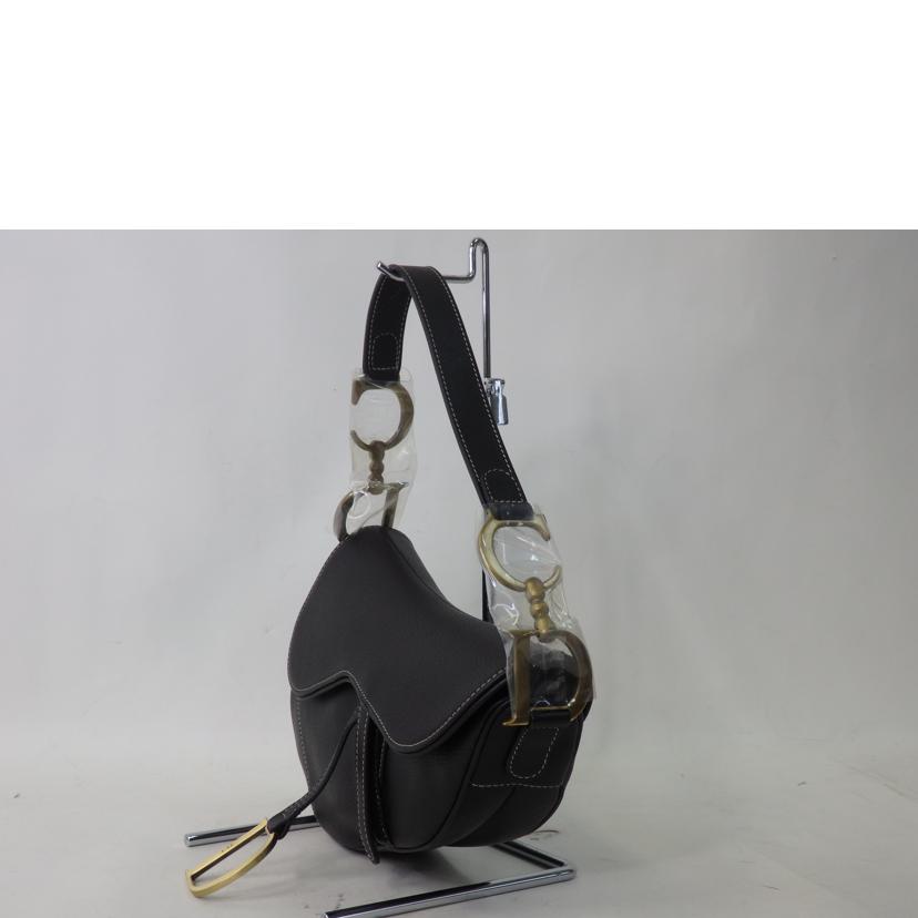 Christian Dior クリスチャンディオール/サドルバッグ/レザー/黒//01R******/Aランク/84