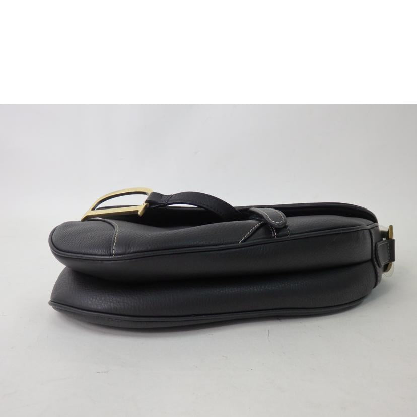 Christian Dior クリスチャンディオール/サドルバッグ/レザー/黒//01R******/Aランク/84