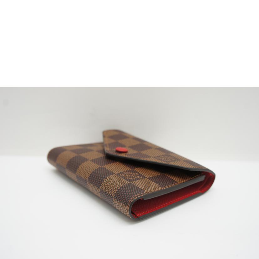 LV ルイヴィトン/ポルトフォイユヴィクトリーヌ/ダミエ エベヌ/N41659//SP3107/SAランク/75