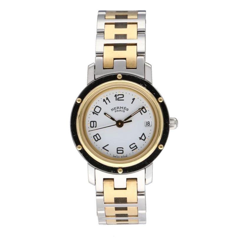 HERMES エルメス/クリッパー・ホワイト/レディース/クオーツ/CL4.220//941***/Bランク/75